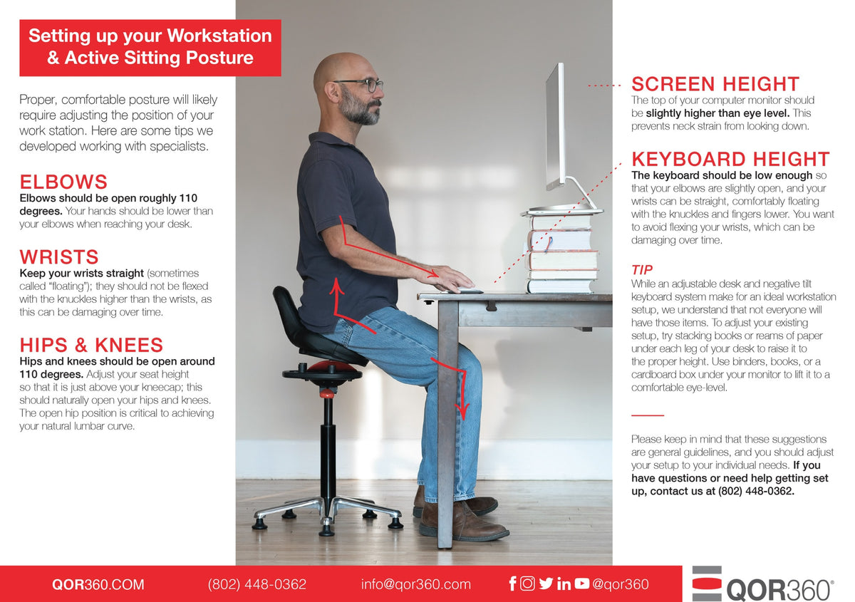 Setting up your Workstation & Active Sitting Posture | QOR360